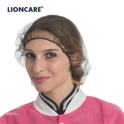 LIONCARE® Disposable Nylon Hairnet Cap Mesh Hair Cover